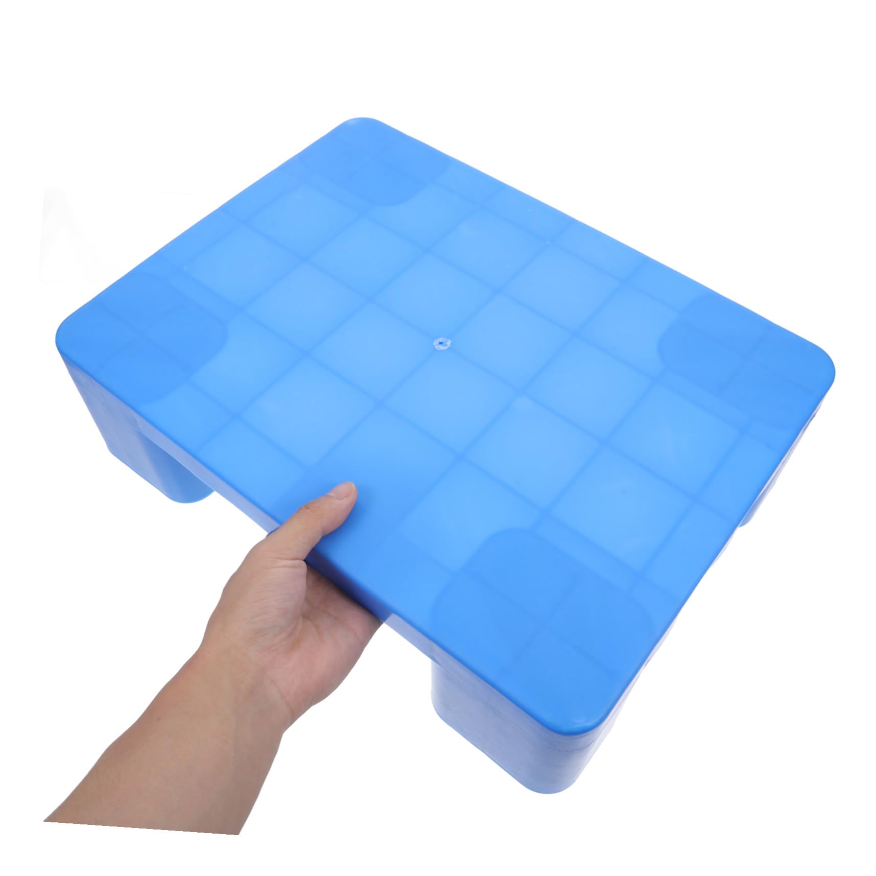 Pallet in Plastica Blu Abs, Griglia Versatile per Deposito | Piattaforma a Griglia, Uso Industriale e Garage, Installazione Semplice, Struttura Robusta e Portata Elevata