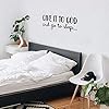 Vinyl Wall Art Decal - Give It to God and Go to Sleep - 11" x 31" - Modern Inspirational Religious Quote Sticker for Home Office Bedroom Living Room Classroom Decor (Black) #1