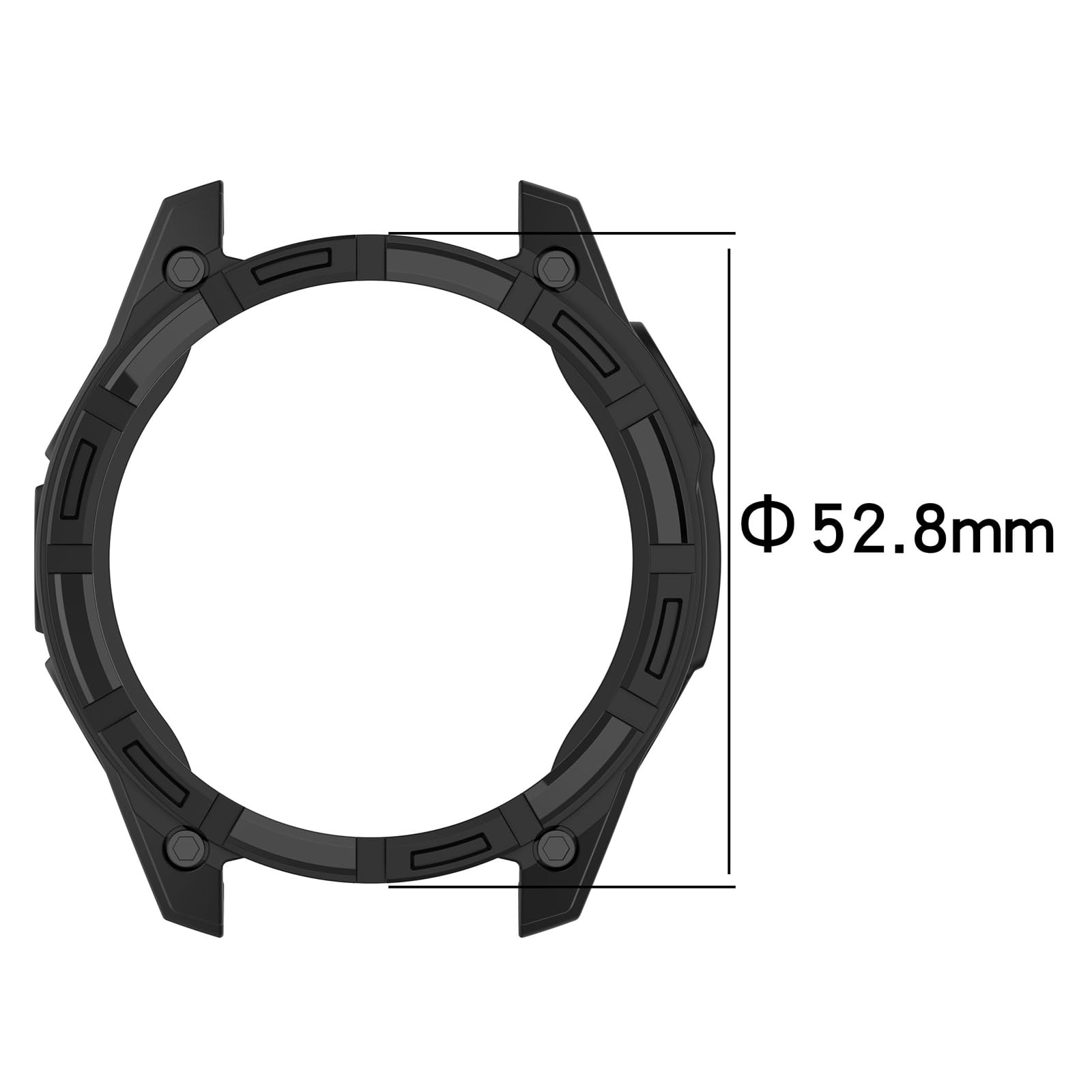 Disscool Etui kompatybilne z Garmin Enduro 3 Smartwatch, miękkie, odporne na upadki, TPU, zapasowe etui ochronne, akcesoria do smartwatcha, czarne + niebieskie