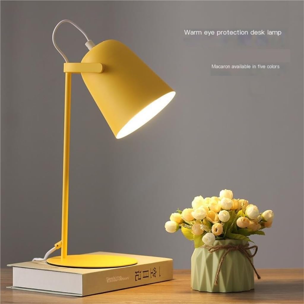 Schreibtischlampen Schlafsaal Kleiner Schreibtisch Lampe Ins Schüler LED Eye Protection Desk Girl Schlafsaal Makkaron Farbschreibtisch Lampen Lampen Büro (G, A) Innovate