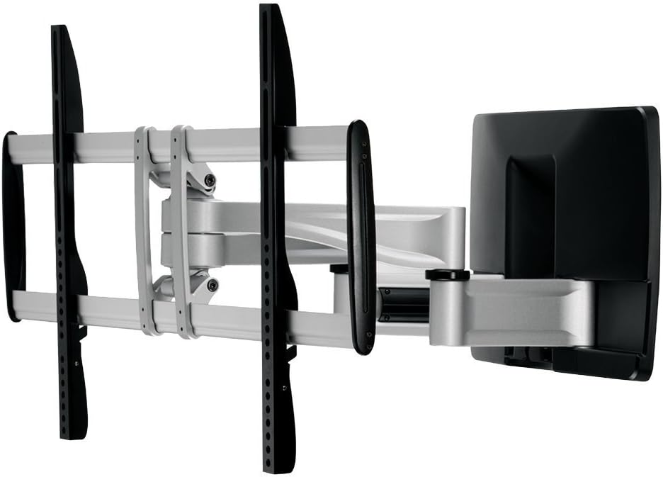 PureMounts PLATINUM-90 Wall Mount for TV Devices with 26-90 Inches (66-229 cm), VESA: 800 x 400, Tilt: +/-15°, Swivel: +/-60°, Distance from Wall: 105-550 mm, Maximum Load Capacity: 85 kg, Black