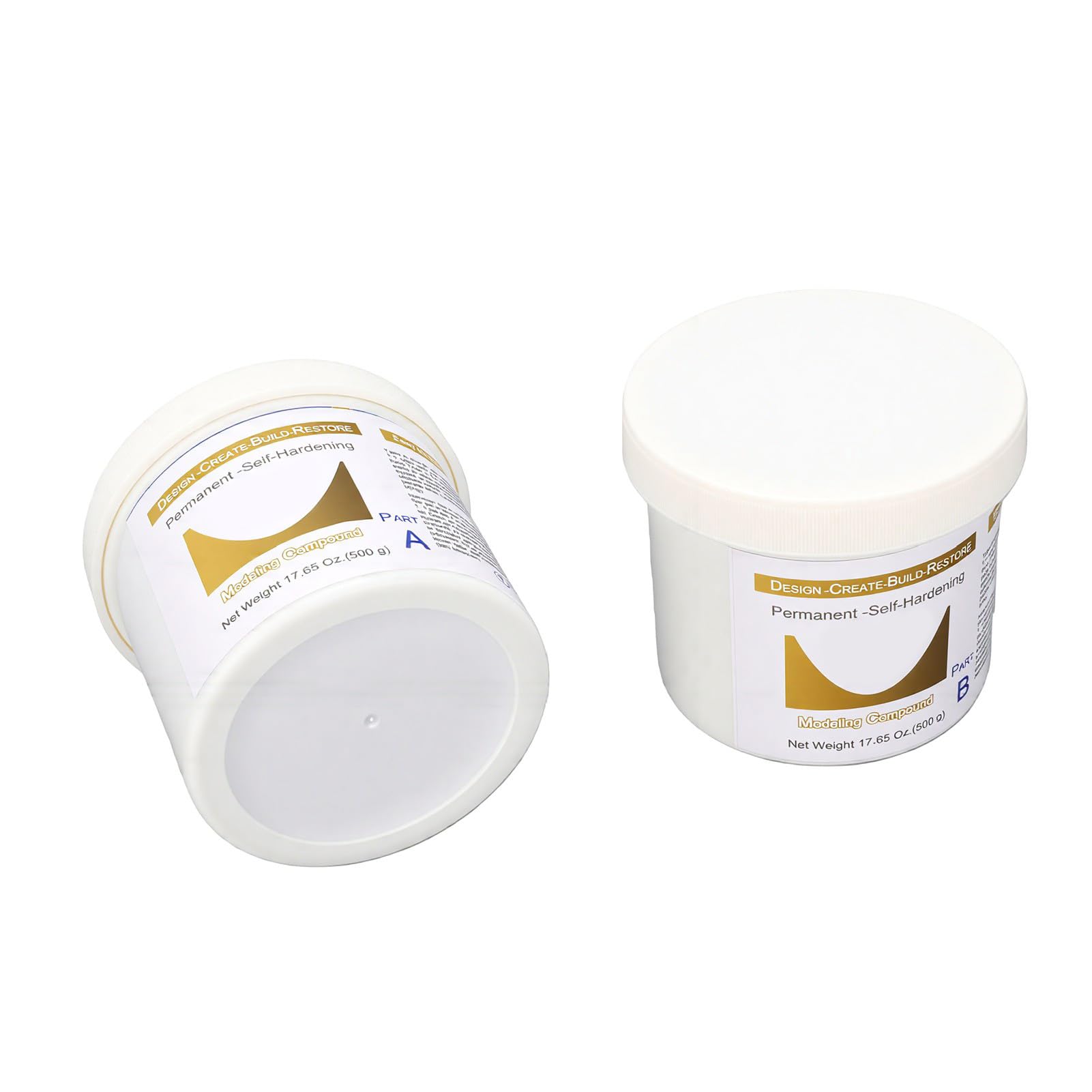 Zerodis Arcilla para Esculpir Resistente Al Agua, 1 Kg, A+B, Autoendurecible, Compuesto de Modelado de 2 Partes, No Encoge, Resistente a Grietas, para Reparación de Edificios, Joyería, Arte y