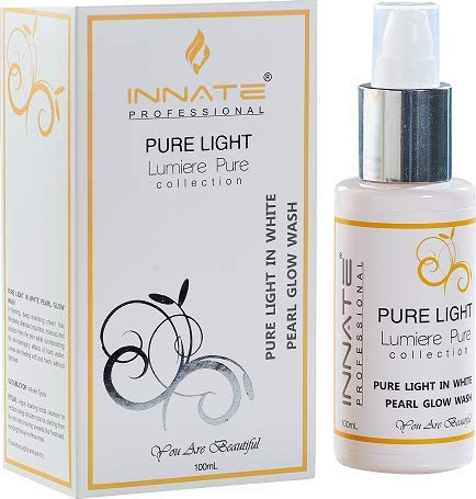 INNATE Pure Light In White Pearl Glow Face Wash With Grapefruit And Orange Oil, Foaming Gel Face Wash For Acne, Dirt, Oil & Impurities, For All Skin Types, 100ml