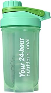 EACHPT Protein Shaker 600 ml Coctelera de proteínas para batidos complementarios, Shaker Proteine con tapón de rosca, tamiz y escala de medición | A prueba de fugas, sin BPA ni DEHP