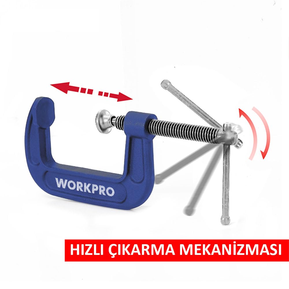 WorkPro WP232018 75 mm G Tipi İşkence