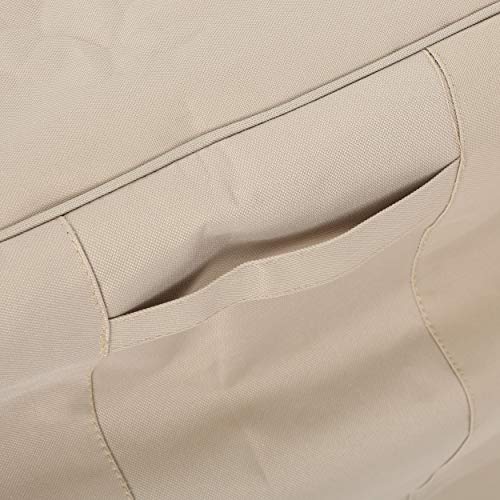 Christopher Knight Home Shield Outdoor Waterproof Fabric Chat Set Cover, Beige by GDFStudio - Used condition - Image 5