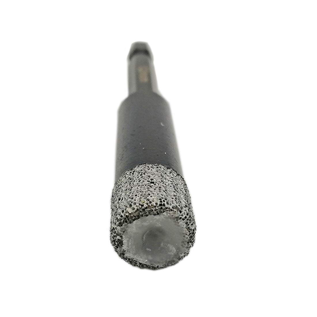 SHDIATOOL 5Pcs Forets Diamantés 12MM Vide Brasé avec Tige à Ajustement Rapide pour Perçage à Sec en Pierre Maçonnerie Béton Tuile