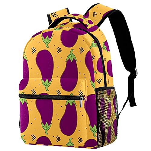 Sac à dos de voyage ergonomique avec compartiment bouteille latéral violet aubergine