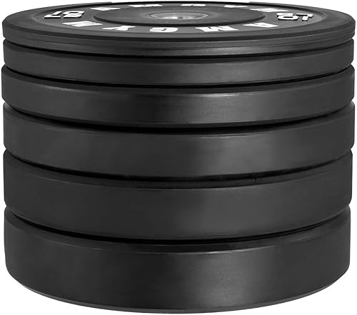 Miniatura 43 de 2 Inch Bumper Plates，10-500lbs，Barbell Rubber Olympic Weight Plates Set for Home Gym, Strength Training & Weight Lifting, Multiple Options