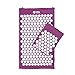BODHI Akupressur-Set Vital: Akupressurmatte (74 x 44cm) & Akupressurkissen, inkl. Tasche, zur Selbstmassage, Entspannung, Förderung der Durchblutung (aubergine)