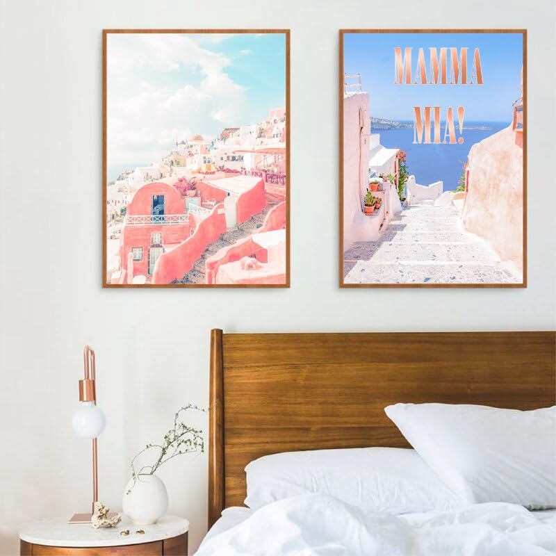 Amazon.co.jp: MAXSP マンマミーア大学寮の装飾サントリーニ島ギリシャ