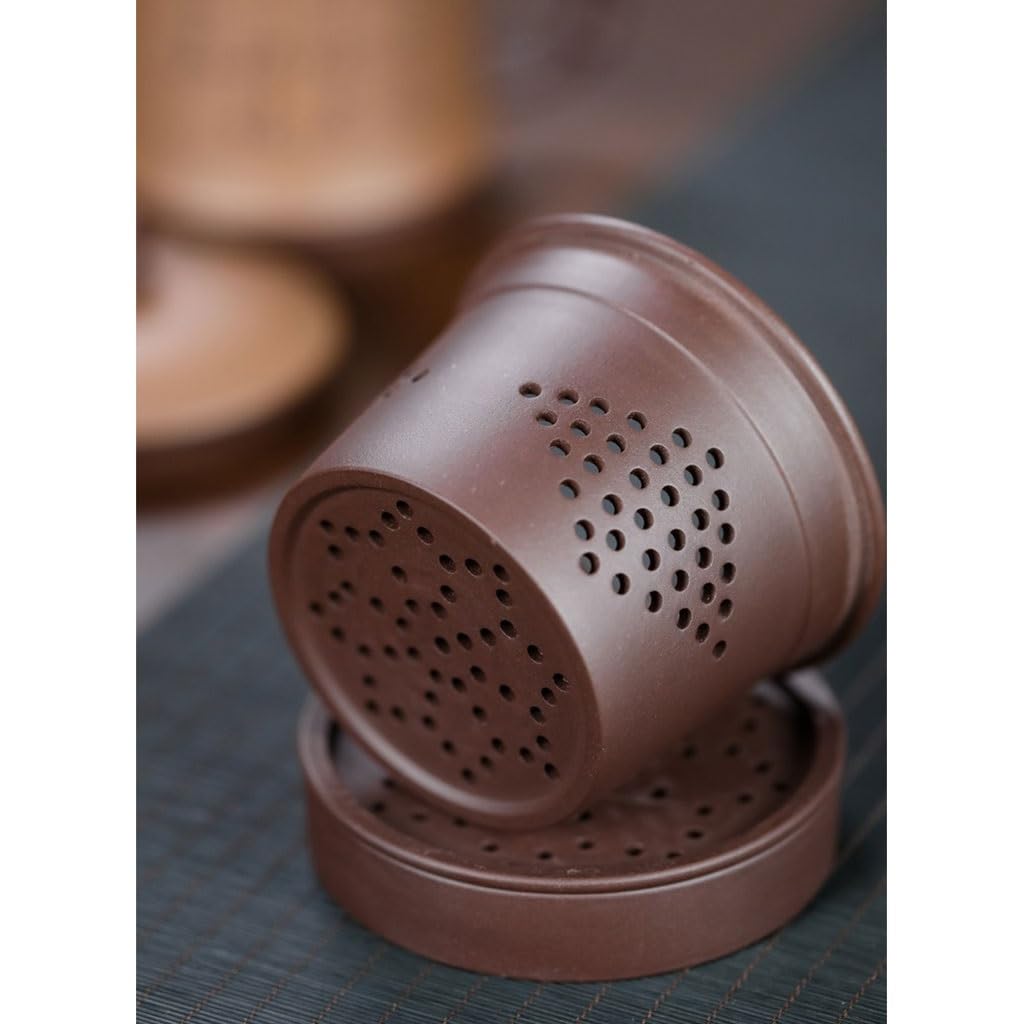 Tasse à thé Filtre Manuel for thé et Eau - Séparation de Sable Violet - Tasse à café d'étude 500 ML - Tasse à thé en Argile Tasses à thé réutilisables