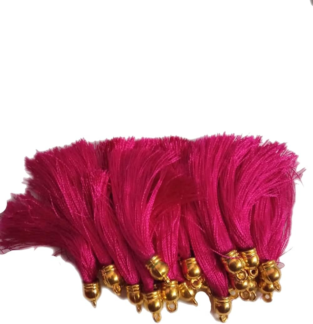 Healthy LifeHealthy Life Kuchulu & Tassels for Sarees (Pack of 12) Pink, Suitable for Ethenic wear, hangings for Key Chains