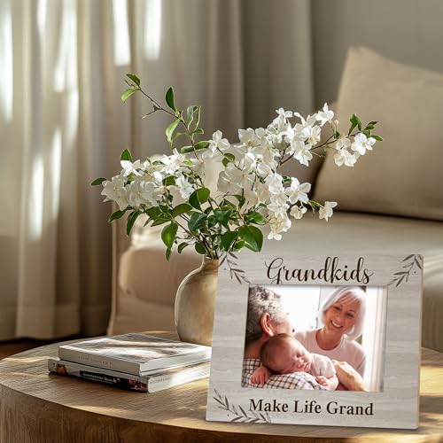 Grandparent Picture Frame Gift - New Grandparent Gifts, Best Grandma Birthday Mothers Day Gifts from Grandkids, Grandkids Wooden Picture Frame for Tabletop or Wall Hanging 5x7 - Image 3