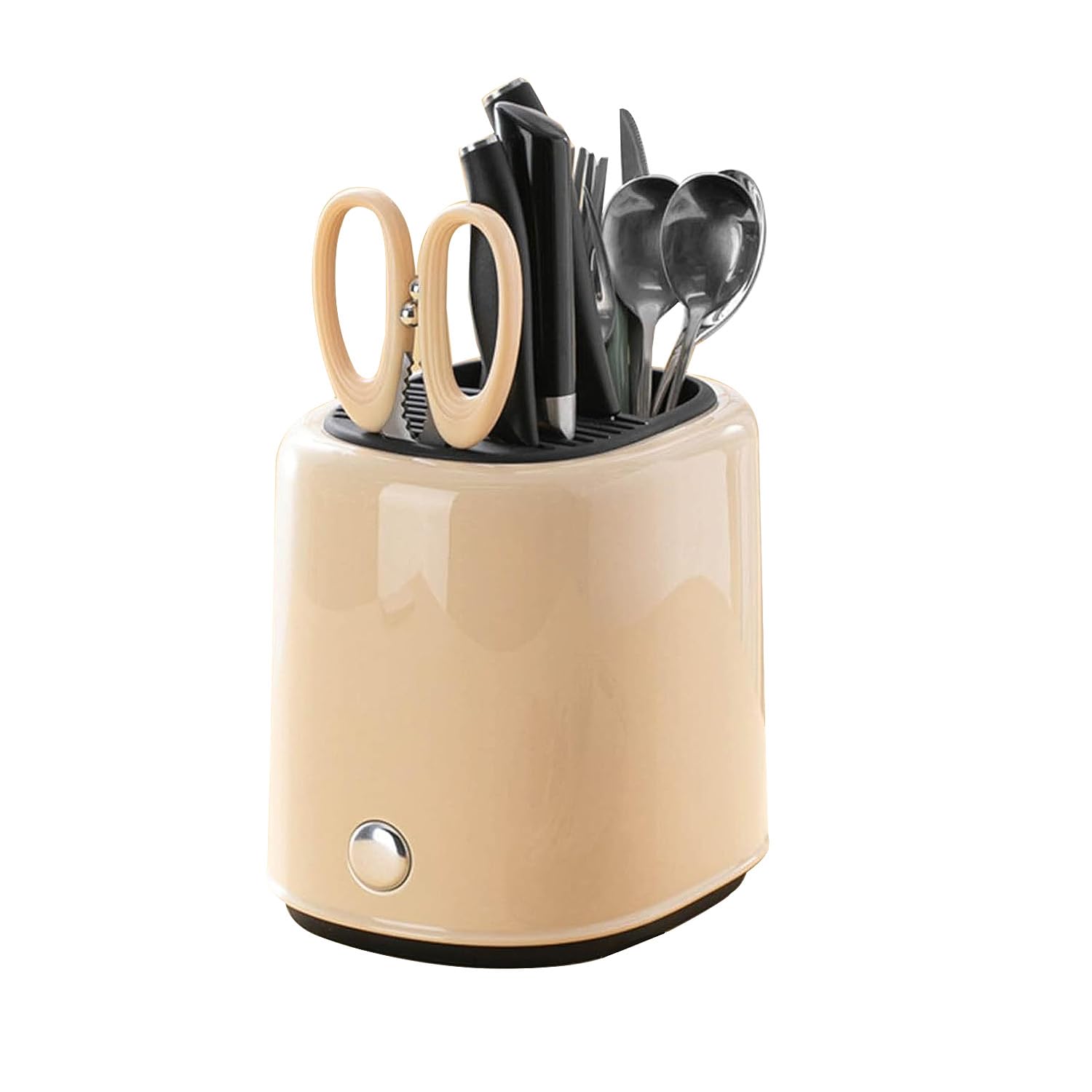 Tissting Ceppo Portacoltelli Metallo ABS 18 X 22 X 21cm Staccabile