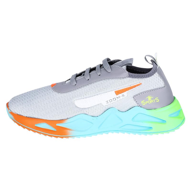 Image of Snatch Breathable Sports Shoes for Men | Lightweight PU Mesh Running & Walking Sneakers | Slip-Resistant Lace-Up Gym Shoes for Training, Gym Hair & Beard Trimmer Included