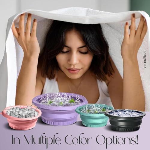 Image of Ice Face Bowl, Purple | Foldable, Reusable, Cold Therapy, Portable, For Skin Care
