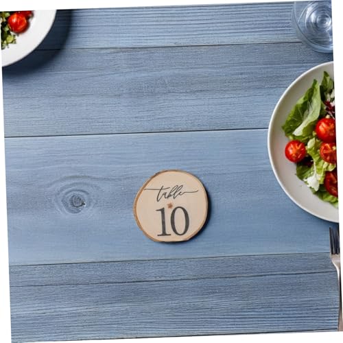 Numéros de table rustiques en écorce lot de 10 marqueurs pour mariage