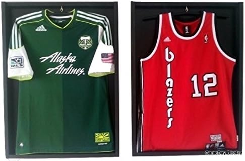 Jersey Display Case Jersey Display Frame Jersey Shadow Box Double Lot of 2 Standard Black