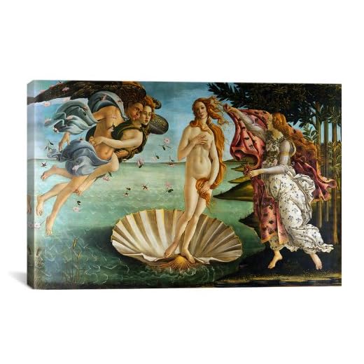 iCanvasART The Birth of Venus by Botticelli Sandro Canvas Art Print, 26 by 18-Inch