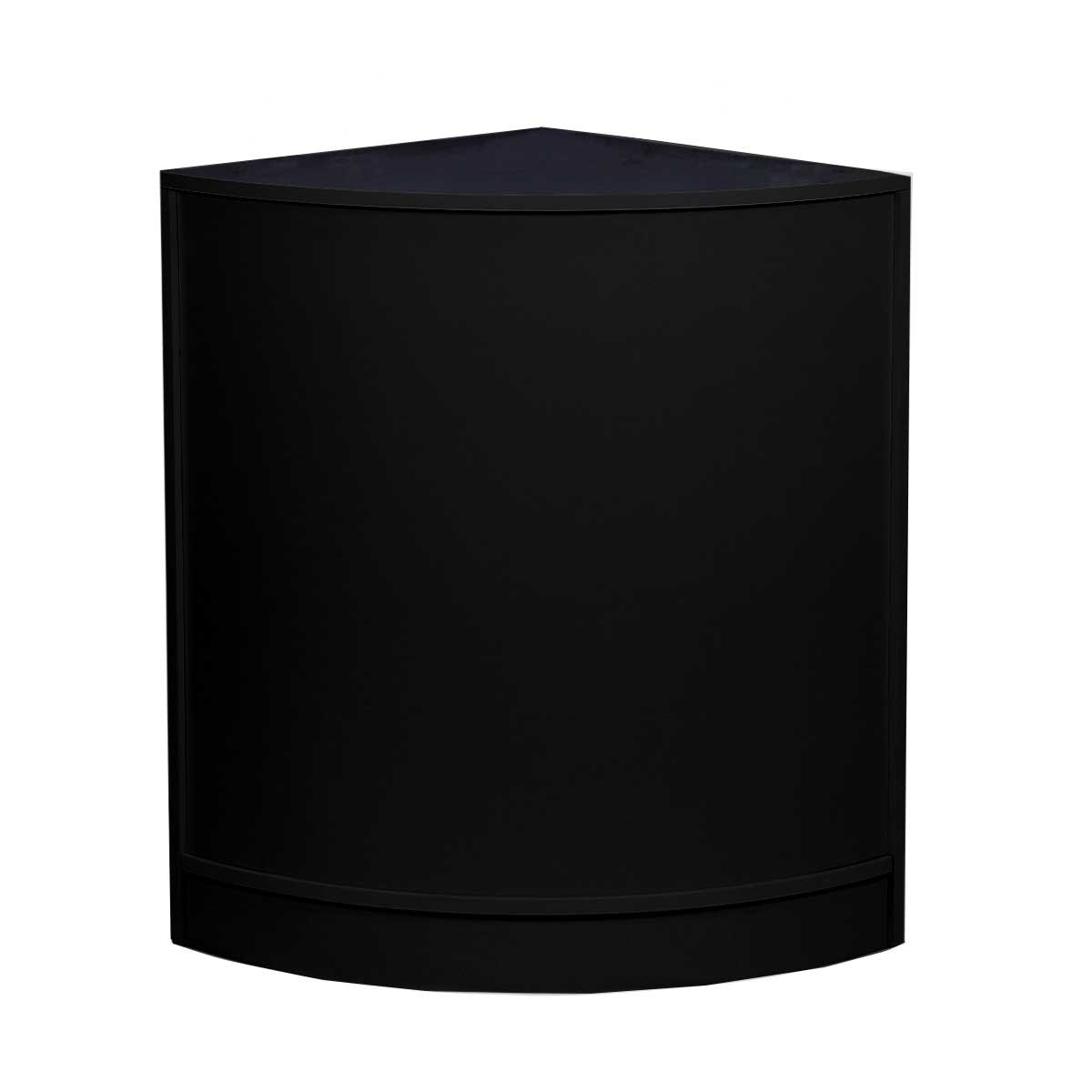 MonsterShop - Gemini Set 3 Mostradores Mesas de Recepción Mueble Oficina Mostradores Peluqueria Comercial Expositor| Negro | 120cm (Anchura) x 60cm (Profundidad) x 90cm (Altura)