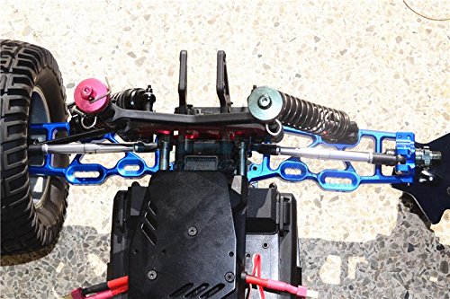 Thunder Tiger Truck K-ROCK MT4-G5 Upgrade Parts Aluminum Rear Lower Arms - 1Pr Set Silver