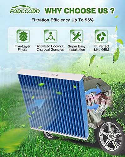 Image of 2-Pack Cabin Air Filters for C-Max Escape Focus Transit Connect MKC | Replace#CP920 CF11920, Cabin Filter Automotive Replacement Passenger Compartment Air Filters Car Accessories
