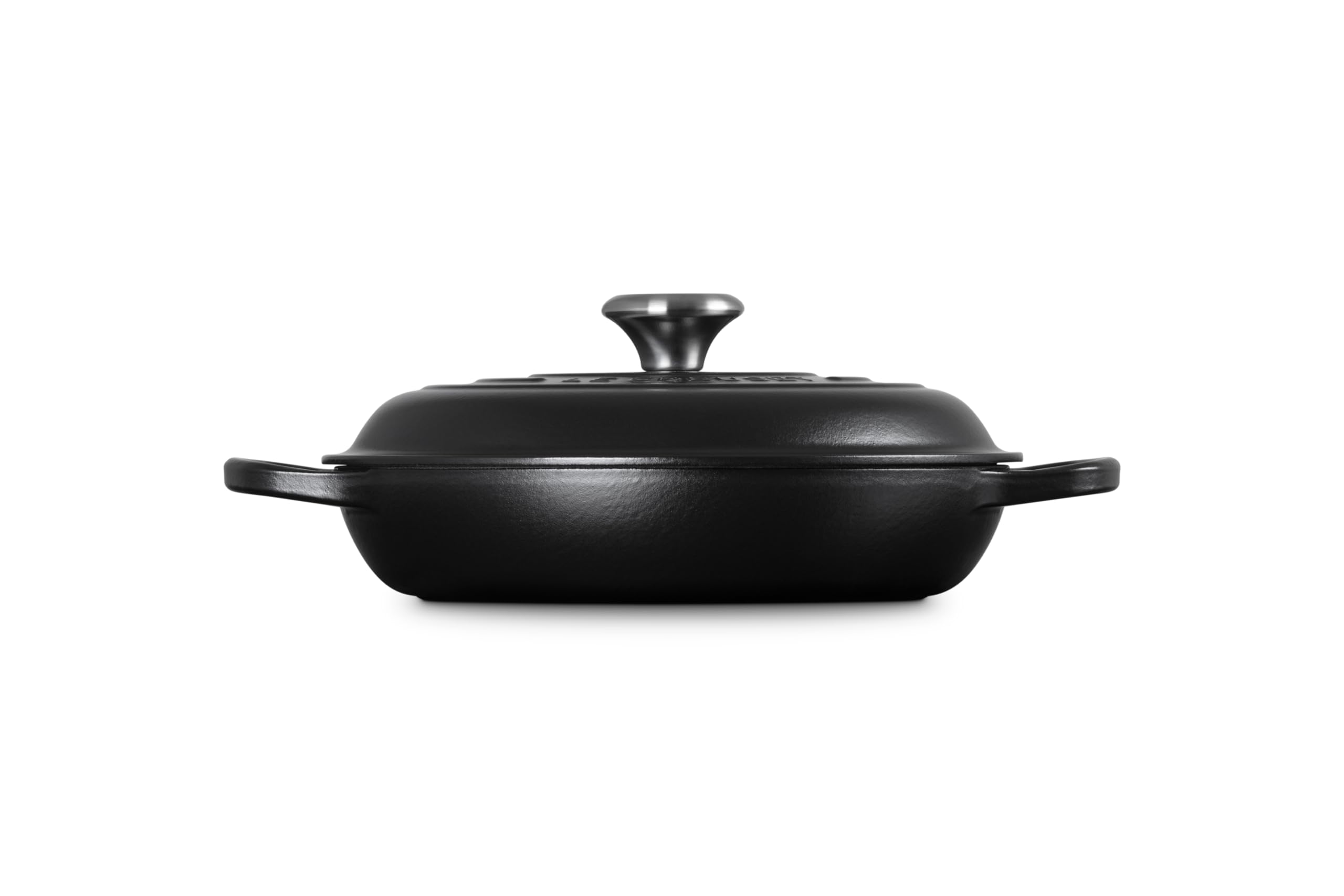 Le Creuset Cacerola baja de hierro fundido, 26 cm, 2, 2 L, Negro Mate, 21180260002430