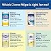 Clorox Disinfecting Wipes, Bleach Free, Crisp Lemon, 105 Count (Package May Vary)