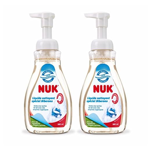Nuk Liquide Vaisselle pour Biberons & Accessoires, 380 ml, 2 flacons