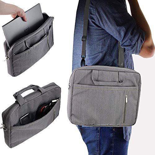 Navitech Grey Premium Messenger Bag - Compatible With Getac V1104