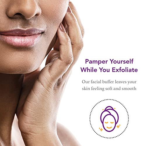 Hair Off Facial Buffer - All-Natural, Pain & Chemical Free Facial Hair Remover - Exfoliates Skin - Hair Inhibitor & Slows Regrowth - Good For Travel & Touch-Ups (3 Buffers Per Box, Pack Of 1) #TOP3
