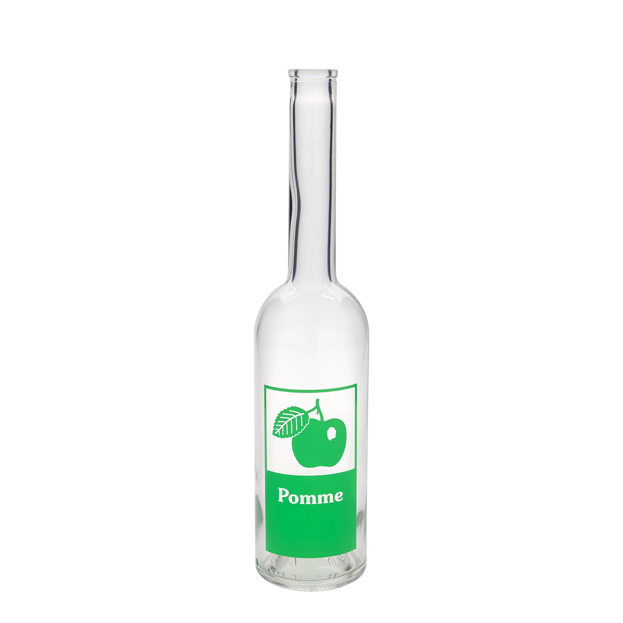 6er Set 500 ml Glasflasche Opera Pomme mit Griffkorken aus Holz