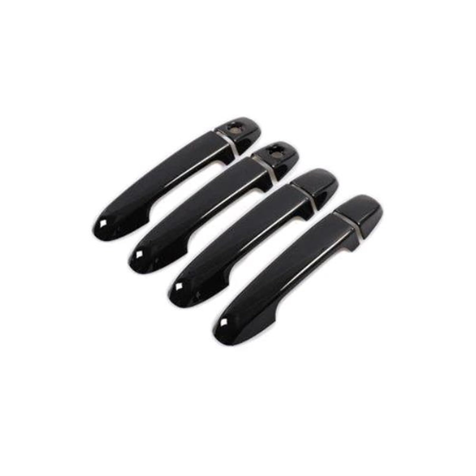 KJHOPY Gloss Black Car Door Handle Stickers Cover Exterior Accessories for Toyota for Prius C for Aqua Nhp10 2012-2019 Exterior Door Handle(Style1)