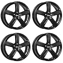 4x Dezent Felgen Alufelgen TU black 6.0Jx15 ET38 5x100 kompatibel mit Skoda Fabia Octavia Praktik Rapid Roomster Scala