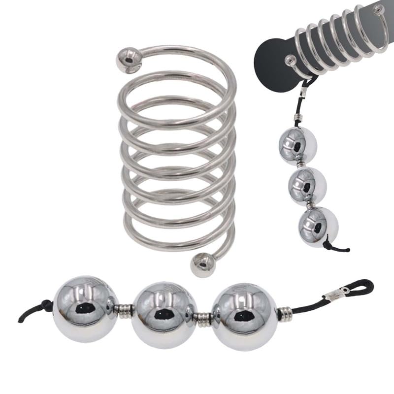 30mm Loop-Style Exercise Ring With Three Stainless Steel Weighted Balls - Endurance Core for Men