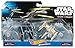 Hot Wheels Star Wars Rogue One Tie Fighter Blue vs. X-Wing Red 2 Wings Open Vehicle (2 Pack)