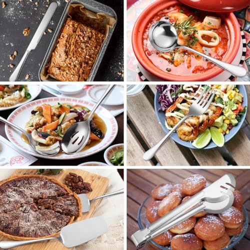 Consejos para Comprar Cubiertos para servir ensalada Top 5. 12 Cubiertos para servir ensalada marca AARAINBOW (3)