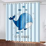 YUNSW Cortinas Impresas Digitalmente, Cortinas, Cortinas Ais