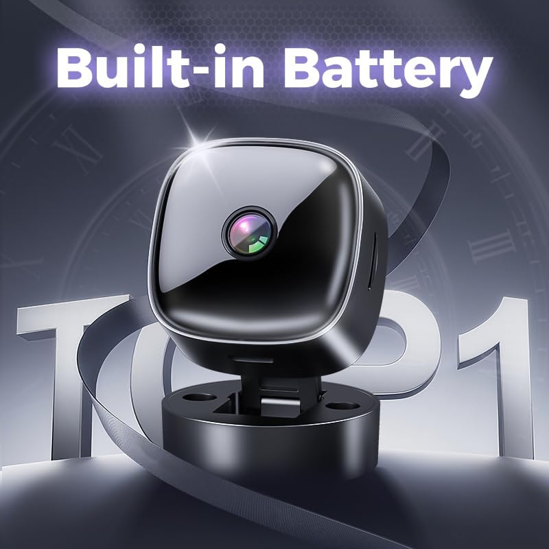 Miniatura 5 de Cámara oculta, cámara espía HD 1080P con detección de movimiento y almacenamiento SD, con visión nocturna, cámara de vigilancia de control de