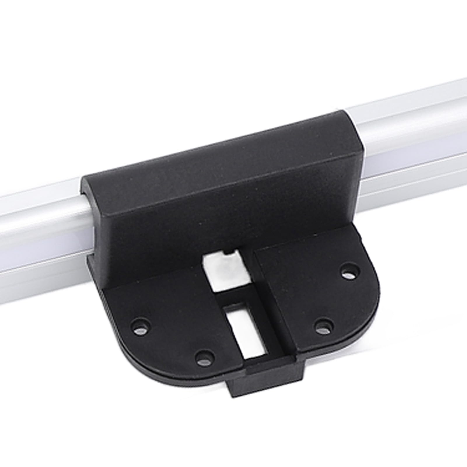 Soporte de Montaje en Pared de Riel de Soporte de Mesa RV de Aluminio de 20 Pulgadas con Hebillas Desmontables para Instalación de Mesa de Remolque de Autocaravana