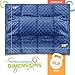 Kidaddle 5lb Weighted Blanket for Kids (Blue) 19x22 Inch, Plush Minky Weighted Lap Pad with Travel Bag for Ages 4-10