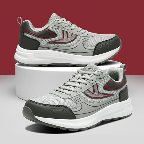 Image of BRUTON Men's Sneakers | Stylish Casual Lace-Up Shoes | Lightweight Cushioned Fashion Sneakers for Walking, Travel & Everyday Wear