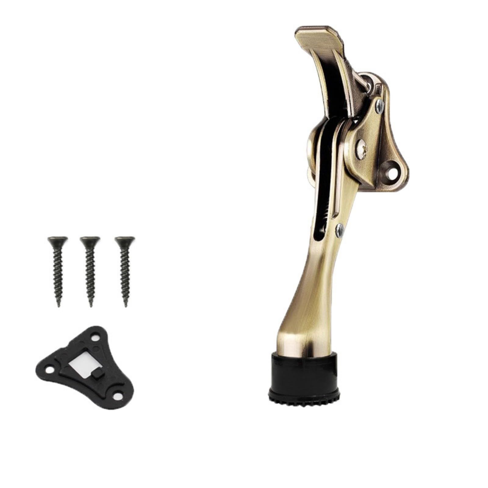 Limtula Bronze Sturdy Metal Alloy Horseshoe Door Holder Prevents Damage And For Home Spaces Permanent Metal Door Stopper