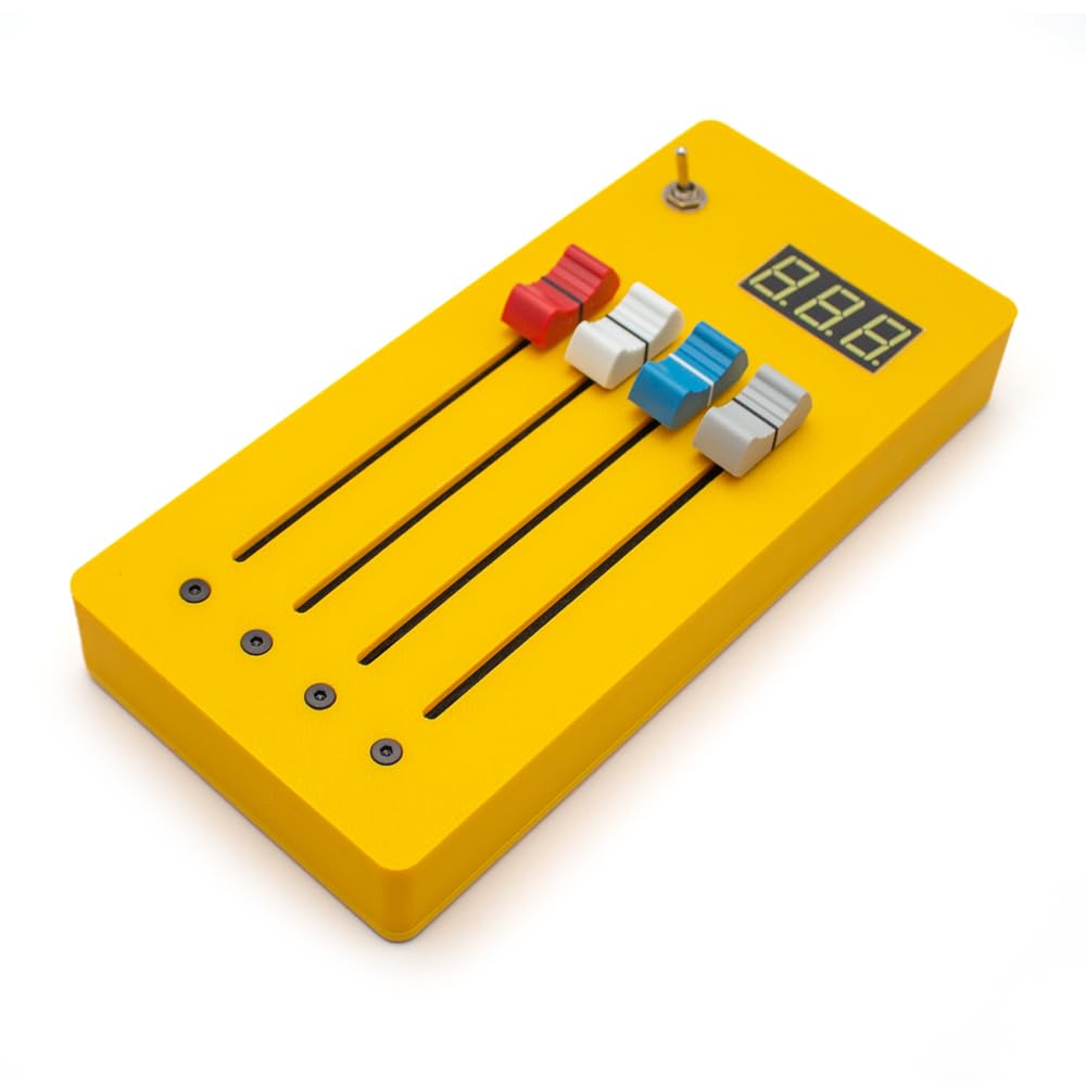 Toplionace Kontroler CC z Wyświetlaczem Cyfrowym - 4-ścieżkowy Kontroler Midi z Długim Faderem do Daw (Zielony)