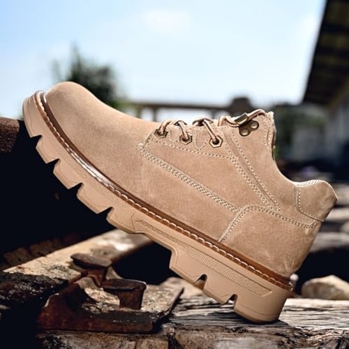 Leather Mid Ankle Boots for Men Fashion Outdoor Sport Breathable Elastic Sole Work Casual Sneaker Tenis para Hombre Designer Slip-on Shoes4