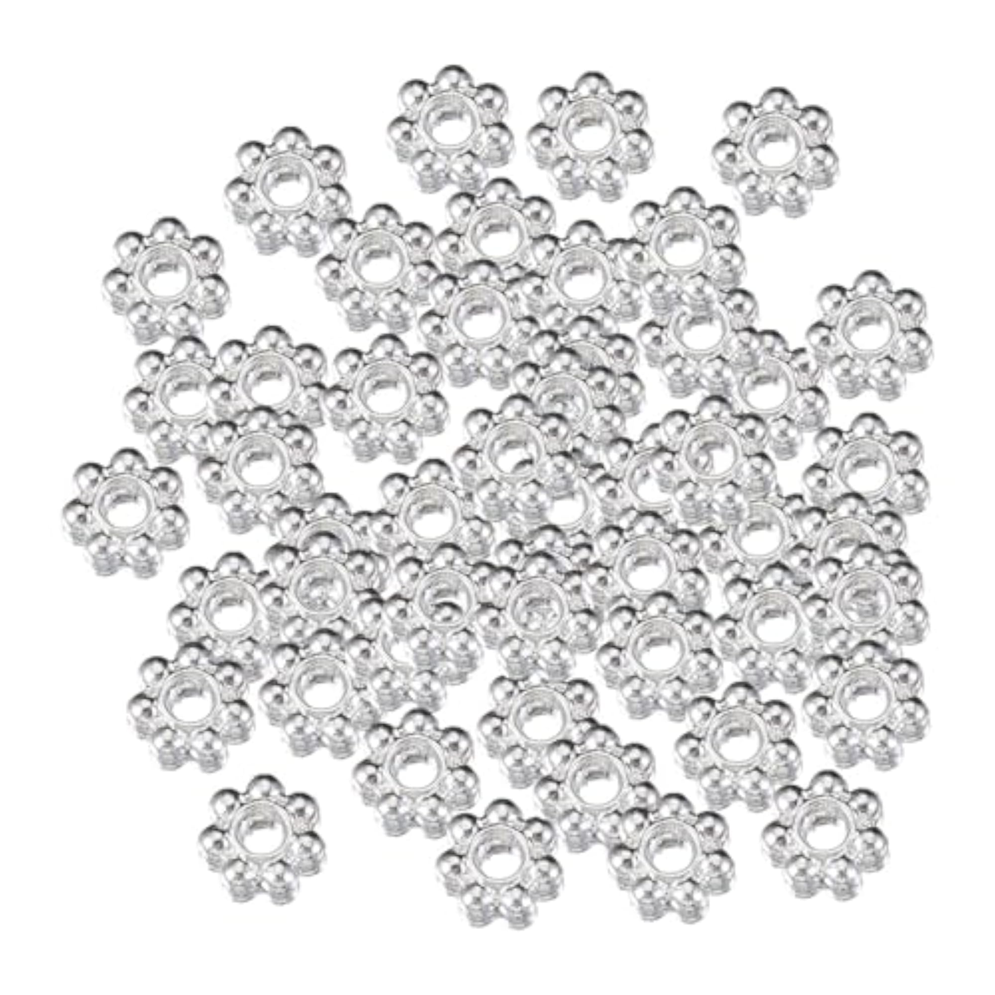 100Pcs Daisy Flower Spacer Beads for DIY Jewellery Making