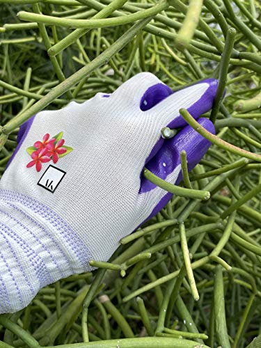 Artak Gardening Gloves For Women - 3 Pairs, Lightweight & Breathable, Nitrile Coating thumb #8