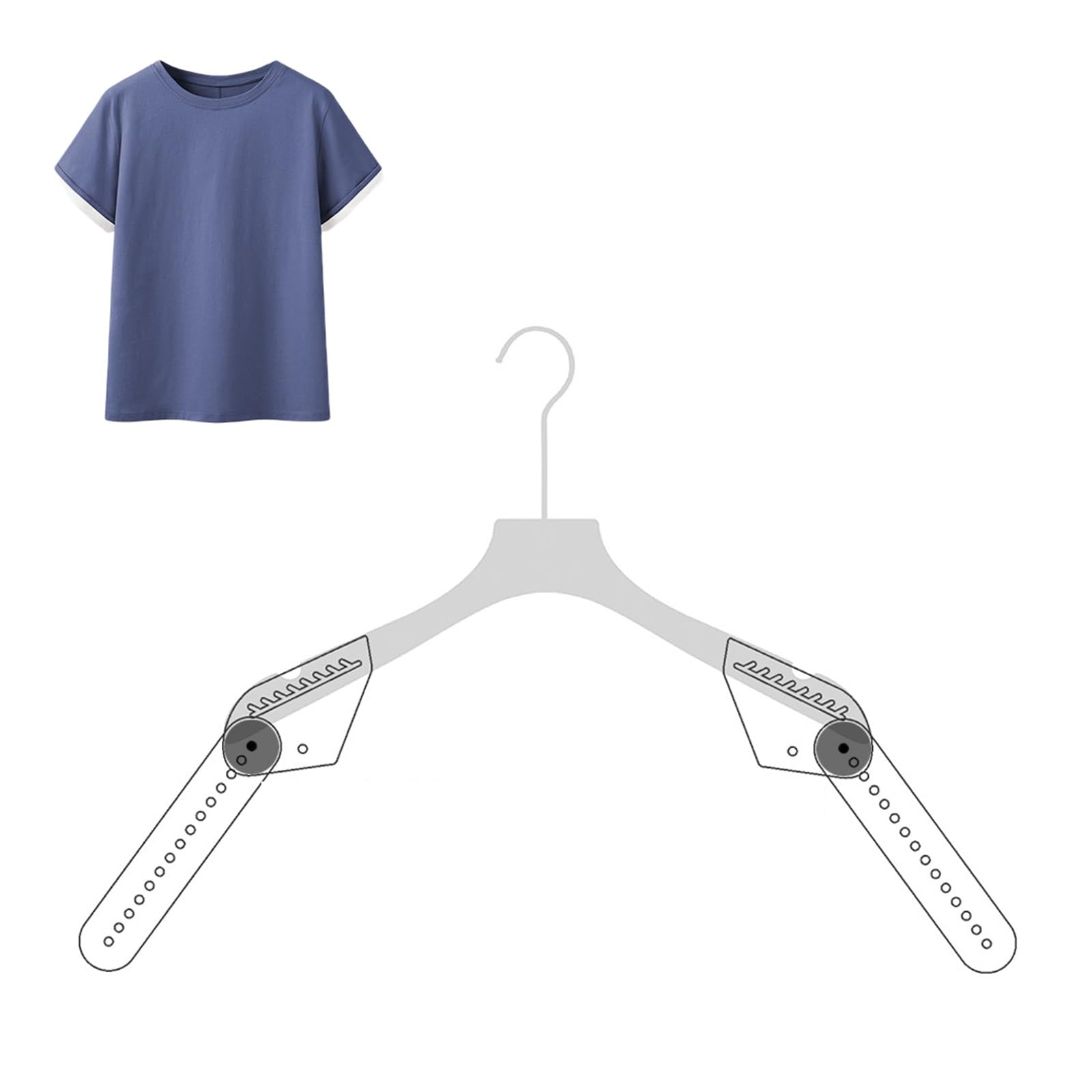 Mannequin Hanger, Mannequin Hanger Transparent Acrylic Adjustable Children Men Women Display Photography(Men)