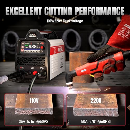 Image of ANDELI Non-Touch Pilot Arc Plasma Cutter 50A, 110V /220V
